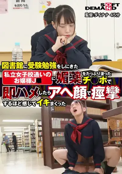 1sdam07703 図書館に受験勉強をしにきた【私立女子校通いのお嬢様J○】に媚薬をたっぷり塗ったチンポで即ハメしたらアヘ顔で痙攣するほど感じてイキまくったのアイキャッチ画像