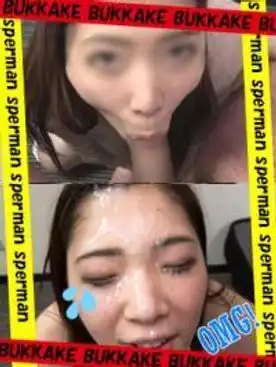 1693814 大量唾液じゅるじゅるフェラと舌技が凄いビッチ娘の顔面に濃厚ザーメンぶっかけ大量顔射♡本編顔出♡個人撮影66の画像