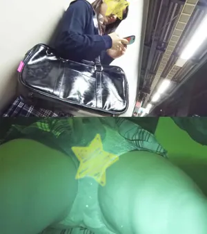 447995bd4af8cbfad7 【電車痴漢】顔出し制服JK★興奮か緊張か？まさかの大失禁！★アイドル系★黒髪美少女の画像