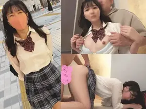178957626aa9ddb6dee 令和ＪK初撮り① ❤️【都立】ガチ進学校の現役ちっぱい貧乳娘☆制服好きおじさんの生ちんで初中イキ⇒中出し⇒顔射の画像