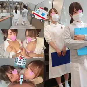 20319363e32c3c026ce ≪内科の巨乳ナース≫白衣姿の院内フェラ。淫らな看護ハメ。の画像